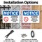 Signmission No Smoking Violation Disciplinary Action OSHA Notice Sign, Plastic, 14in W x 10in L, 2PK OS-2PACK-NS-P-1014-L-16190 - alternate 3